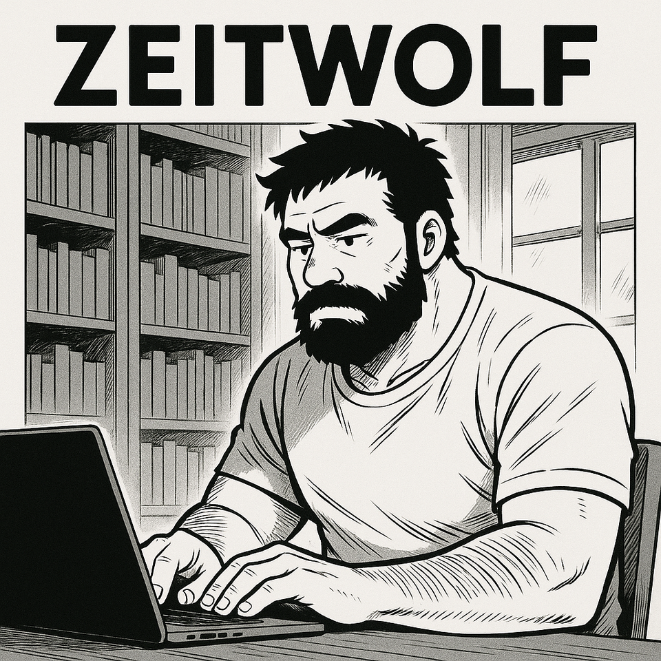 Vater schreibt am Laptop